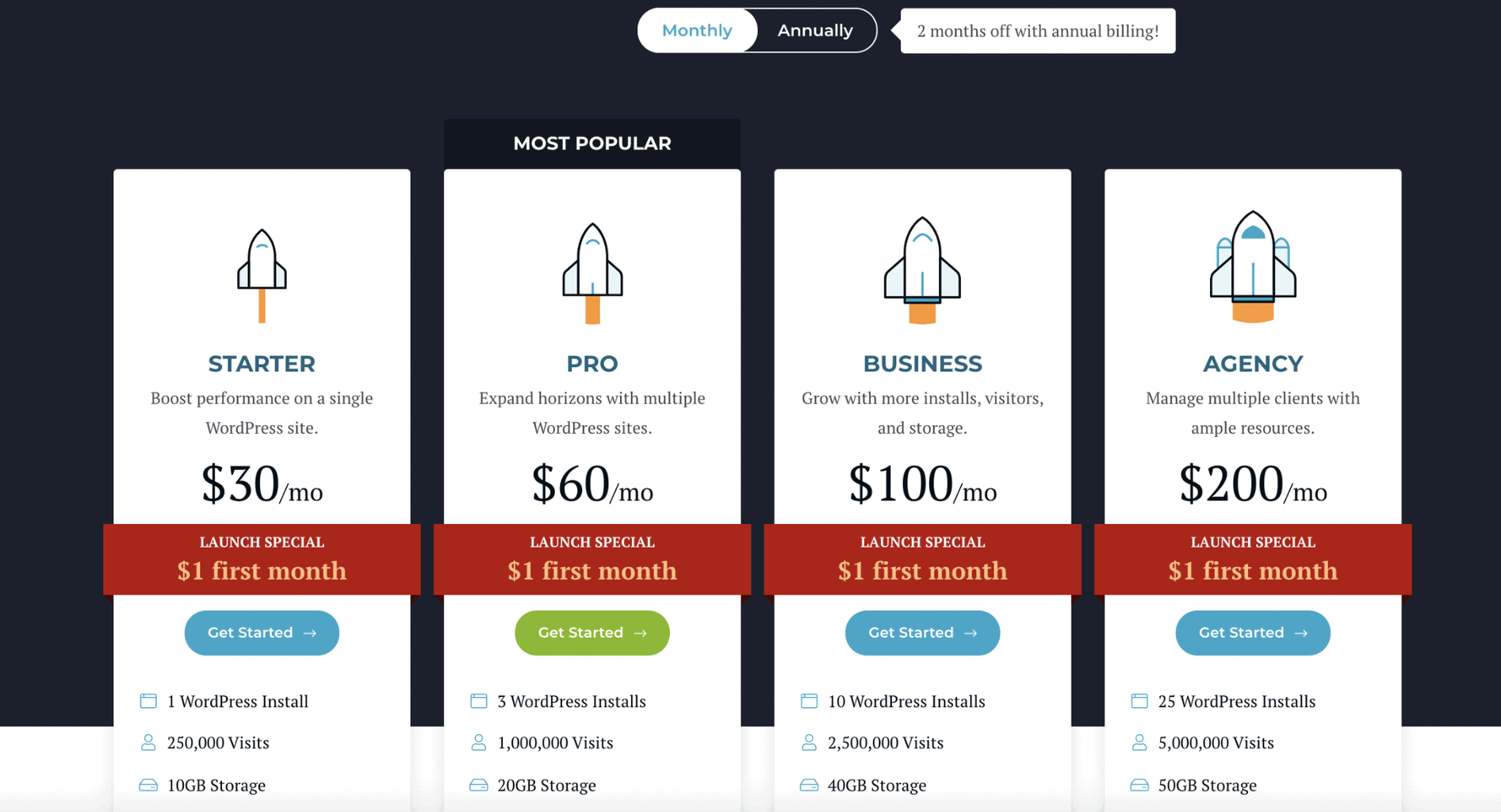 rocket.net pricing