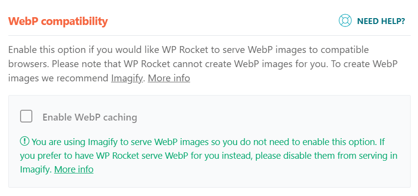 wprocket webp compatibility