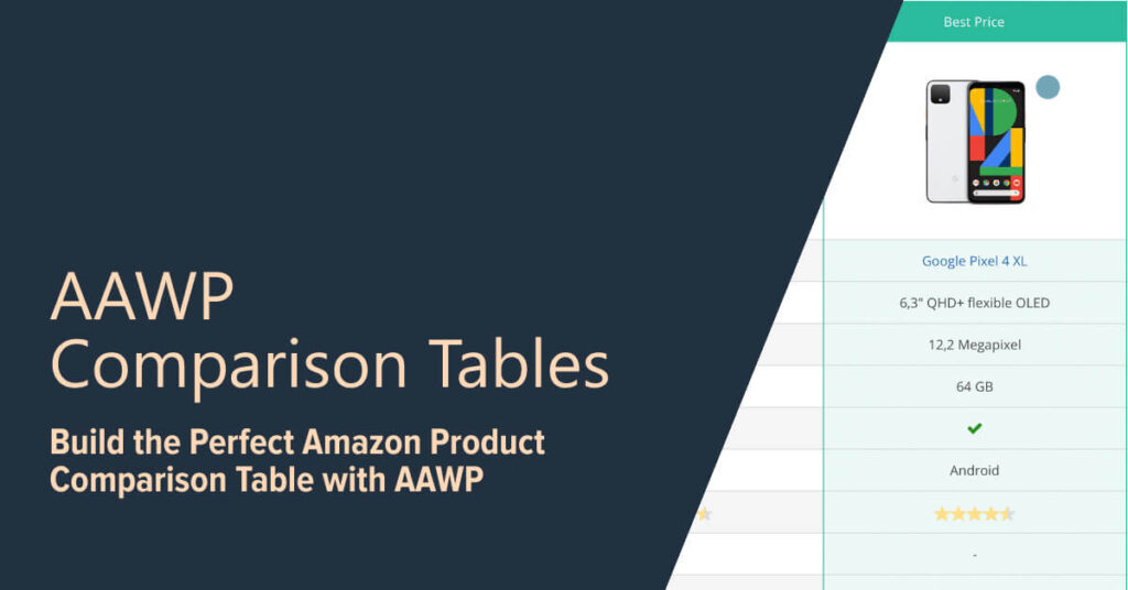 Build Amazon Product Comparison Table with AAWP Plugin