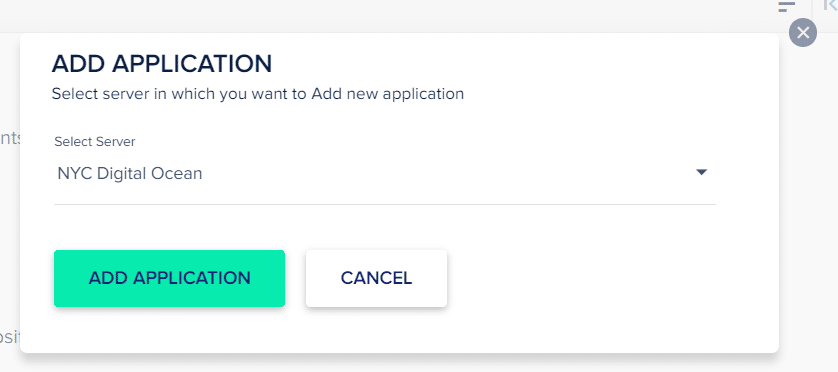 Add Application in Cloudways